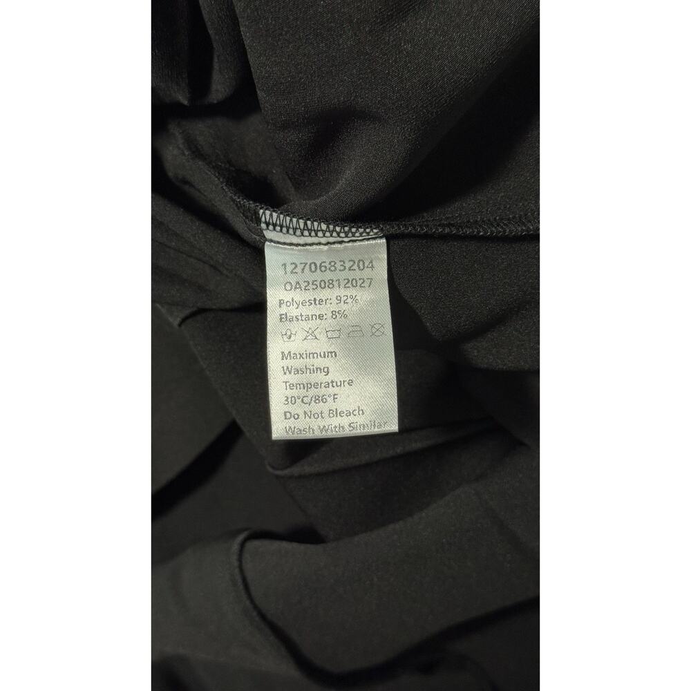 Commense Sleeveless Keyhole-Neck Pleated Black Mini Dress (No Belt inc) Size XL - Picture 10 of 10